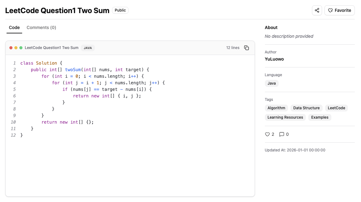 Snippet manager preview
